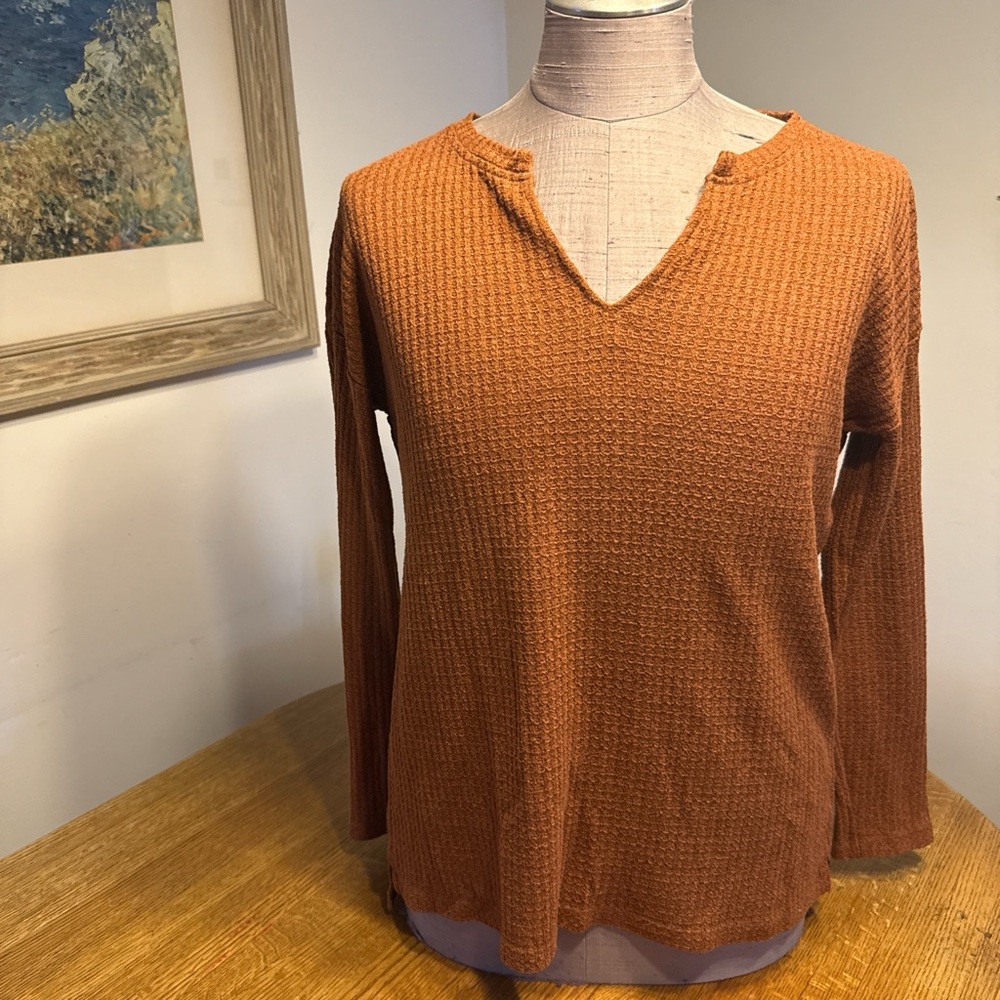 Sanctuary Warm Brown Knit Top